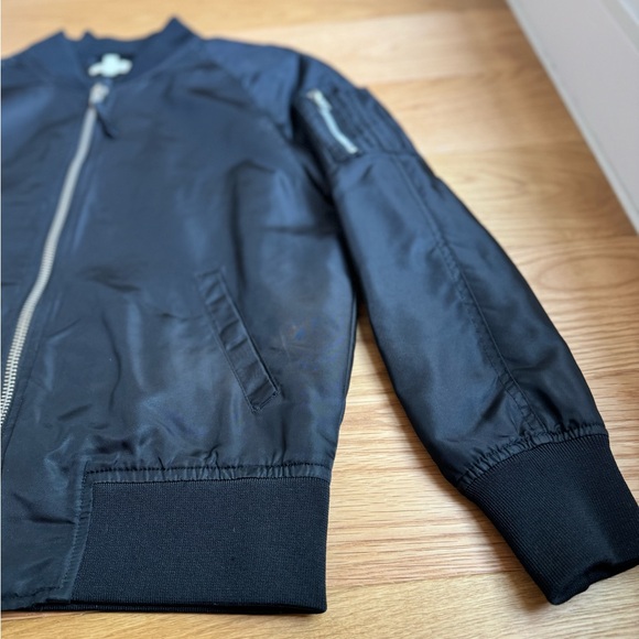 Black Bomber Jacket size small - Picture 2 of 6